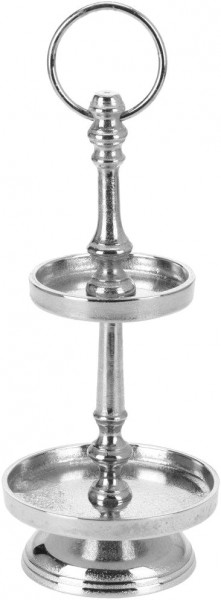 Etagere Mini Silber Tisch Deko Servierware Klassisch 31 cm Klein